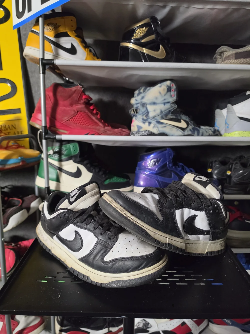 🔥 Nike Dunk Panda Men Size 9.5 Low Black White Retro Sneakers